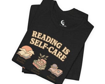 Camiseta "Leer es cuidarse": Bella, la amante de los libros + camiseta unisex de lona