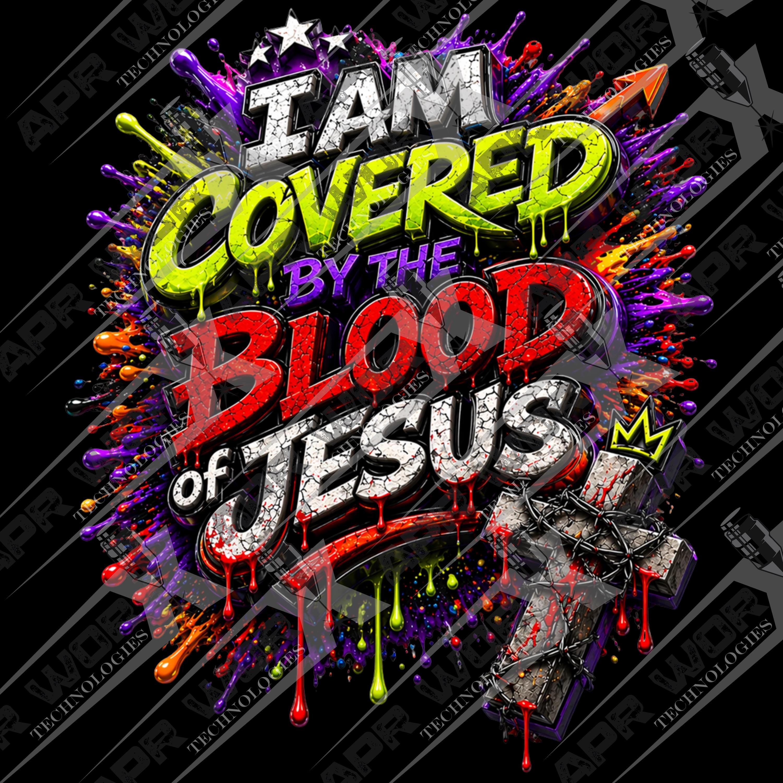 Bundle: I Am Covered (6 Pack) - Graffiti Faith Graphic (digital ...