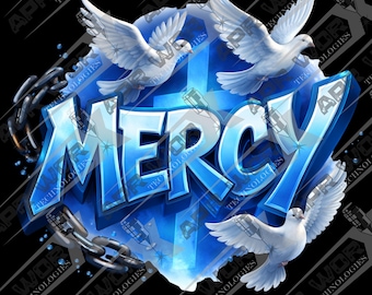 Croce della Misericordia PNG / Graffiti cristiani di fede (Download digitale)