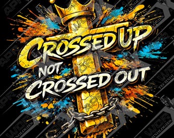 Croix chrétienne graffiti (x2)PNG | Urban Faith Design (téléchargement numérique)