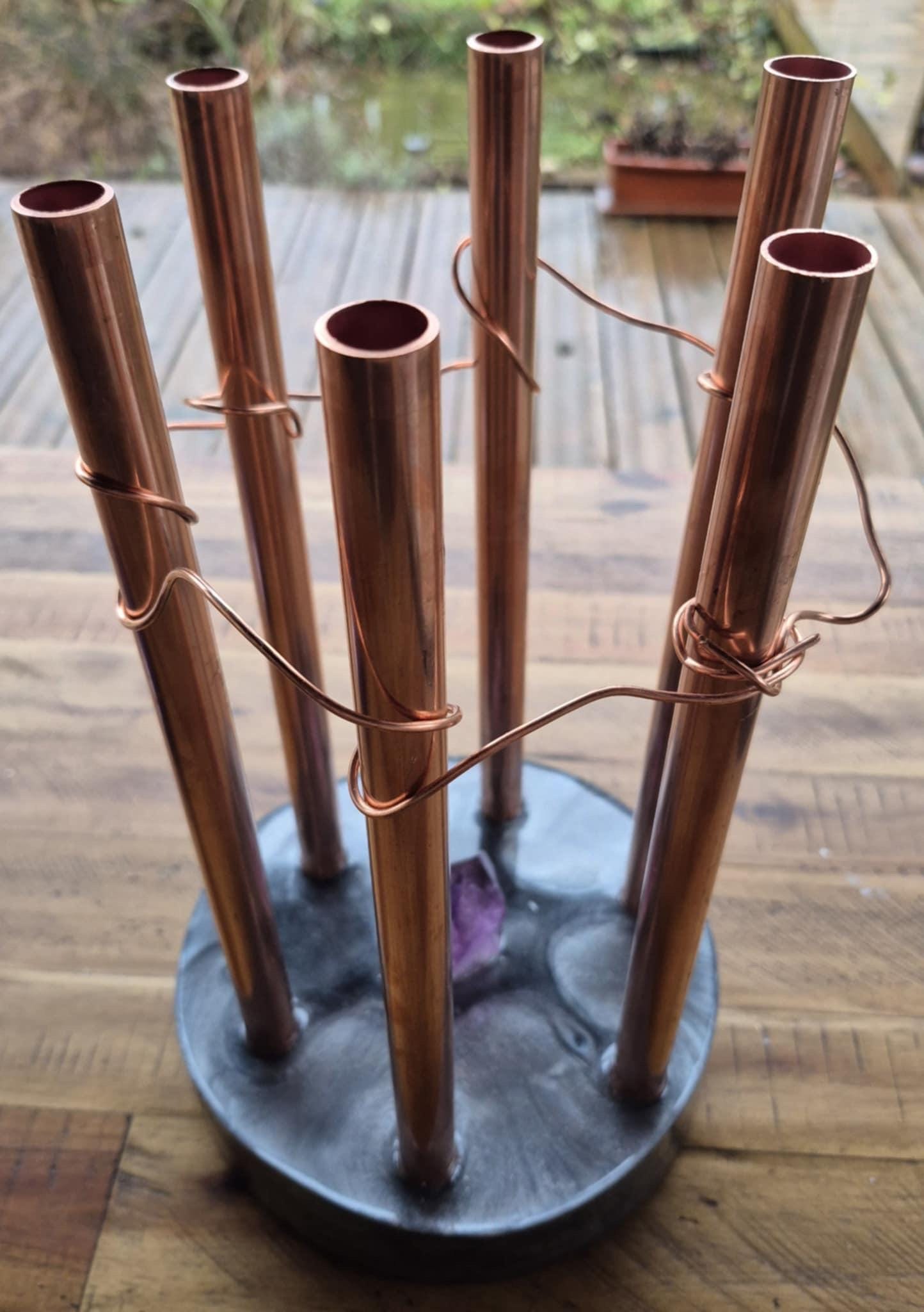 Cloudbuster 5 Pipe Chembuster Orgone Energy Lapis Moonstone
