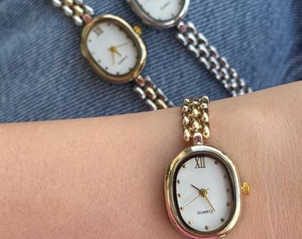 Elegant Gold Women’s Watch: Small Dial Minimalis ,Bracelet Watch Dainty Ladies,Mother's Day Gift