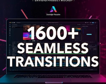 1600+ Seamless Transitions for DaVinci Resolve | Video Editing Pack | No Plugins | Parallax,Particals,Pan, shape  & more Transition Library