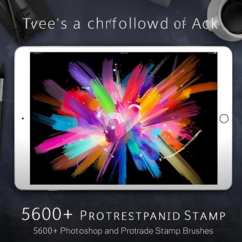 5600+ Photoshop & Procreate Stamp Brushes Bundle – Texture, Fabric, Ink ...