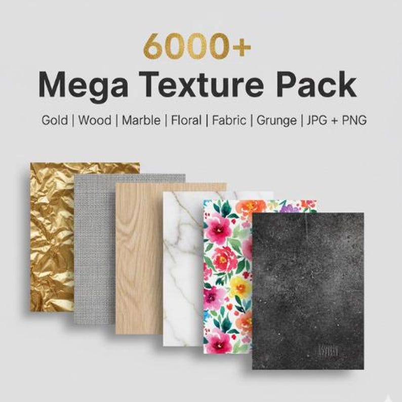 Ultimate 6000+ Texture Bundle | Gold, Marble, Wood, Fabric Texture ...