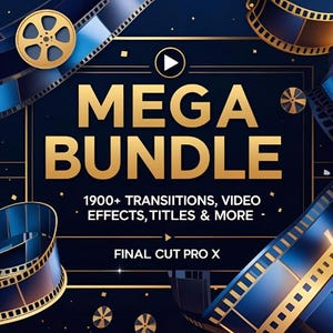 1900+ Transitions, Titles & Video Effects for Final Cut Pro X | Instant Download FCPX Effect Mega Bundle | video editing assets bundle