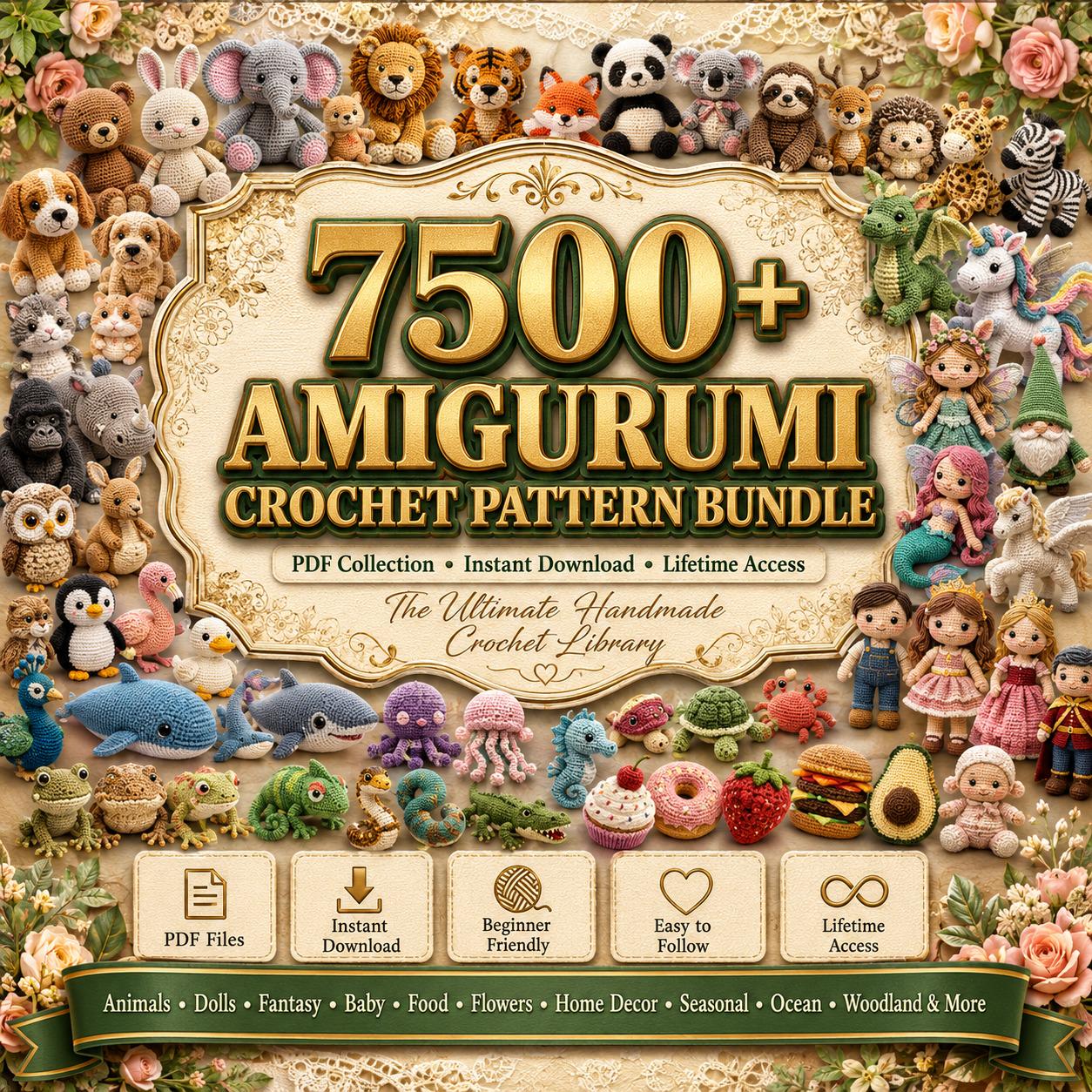 7500+ Amigurumi Crochet Pattern Bundle