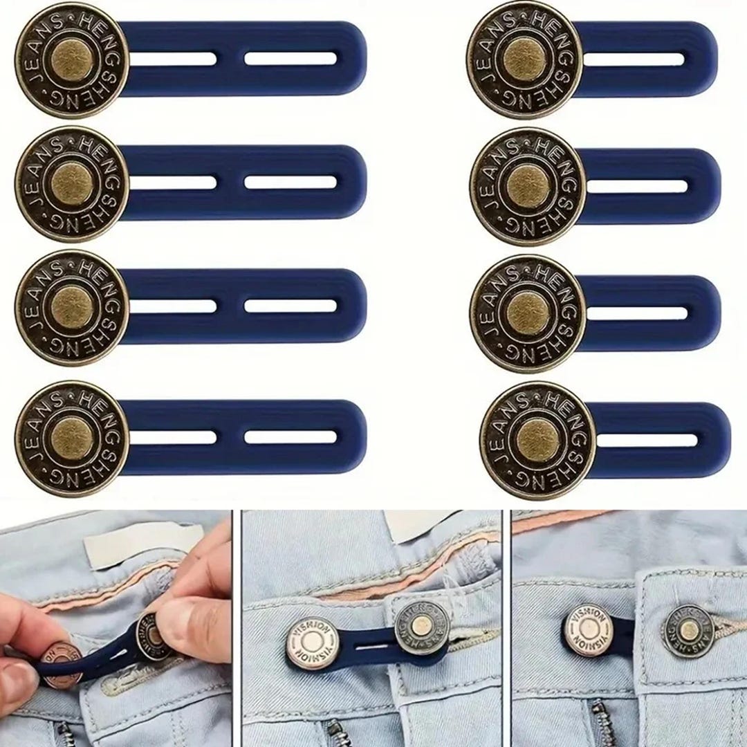 Button Expanders Button Extenders for Jeans, Adjustable Waist Extension Buttons, 5/10 ...