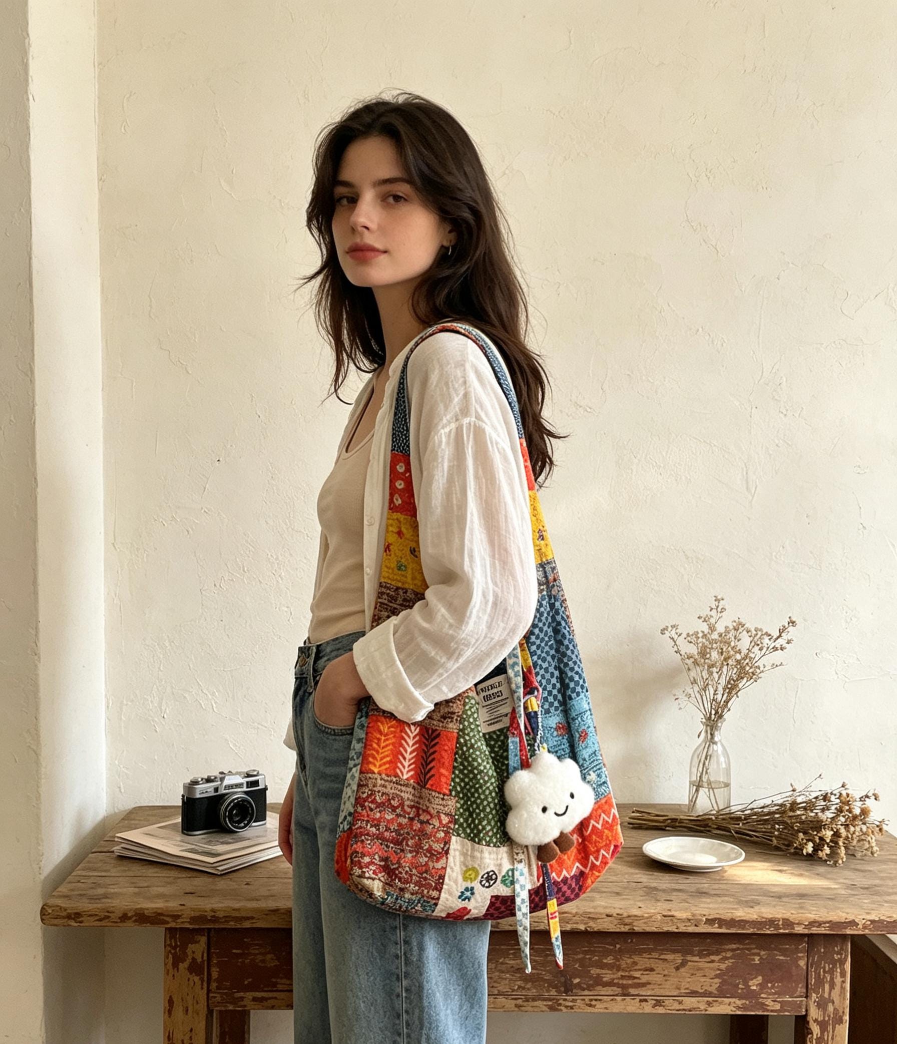 Patchwork Leather Hobo Bag - Etsy