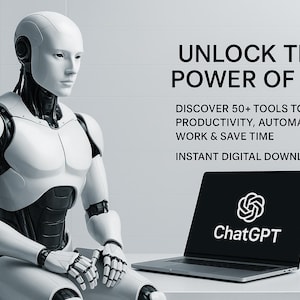 50 AI Tools PDF – ChatGPT Tools, Digital Download for Productivity, Business, Content Creation