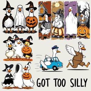 Horror Halloween Duck PNG, Just a Spooky Goose PNG | Funny Halloween Goose Sublimation | Cute Fall Clipart, Halloween Png, Digital Download