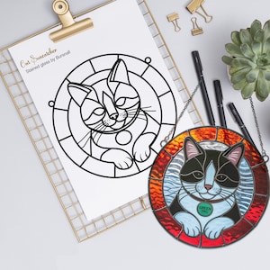Cute Halloween Cat PDF, Retro Halloween Ghost And Cat Pdf, Retro Spooky Halloween pdf, Halloween PDF, Funny Halloween Pdf, Black Cat PDF