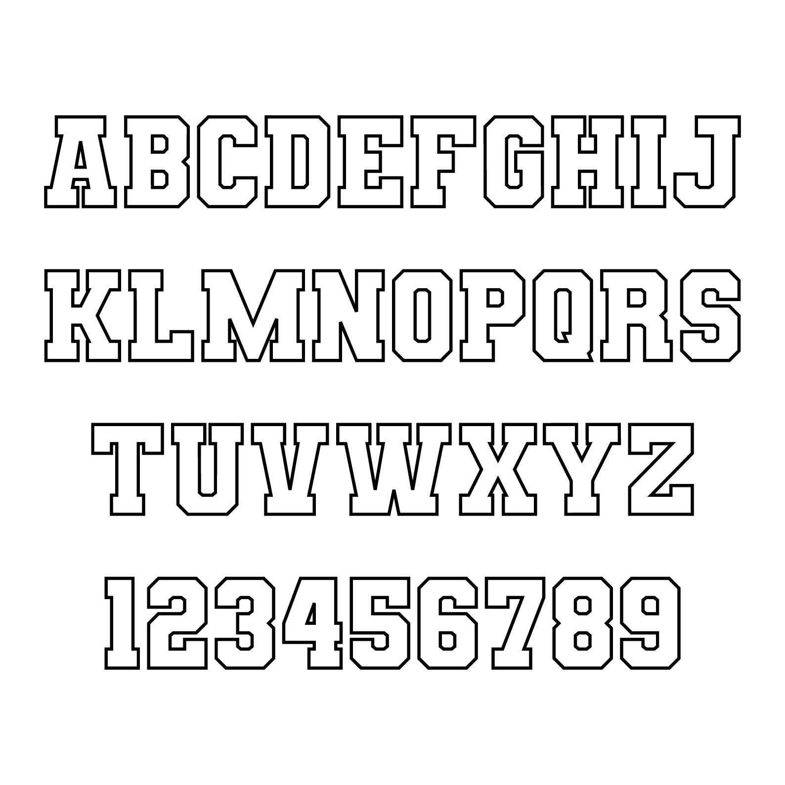 Varsity Font Svg Png | Sports Svg Alphabet | Jersey Font Svg | Varsity ...