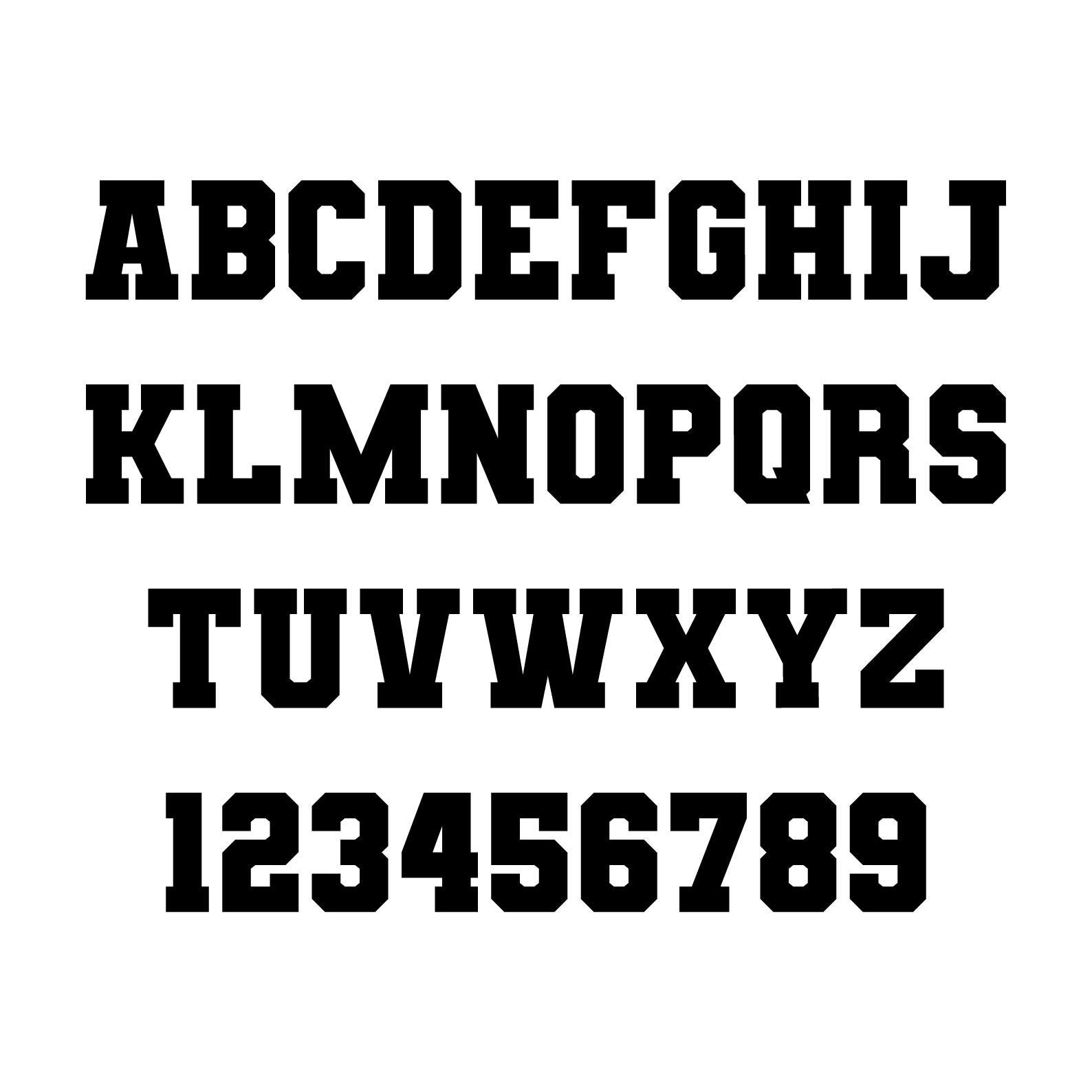 Varsity Font Svg Png | Sports Svg Alphabet | Jersey Font Svg | Varsity ...