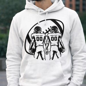 Custom Football player Svg, Football svg, Football player svg, Football mom svg, Football Team Svg, Two Football Players svg Png