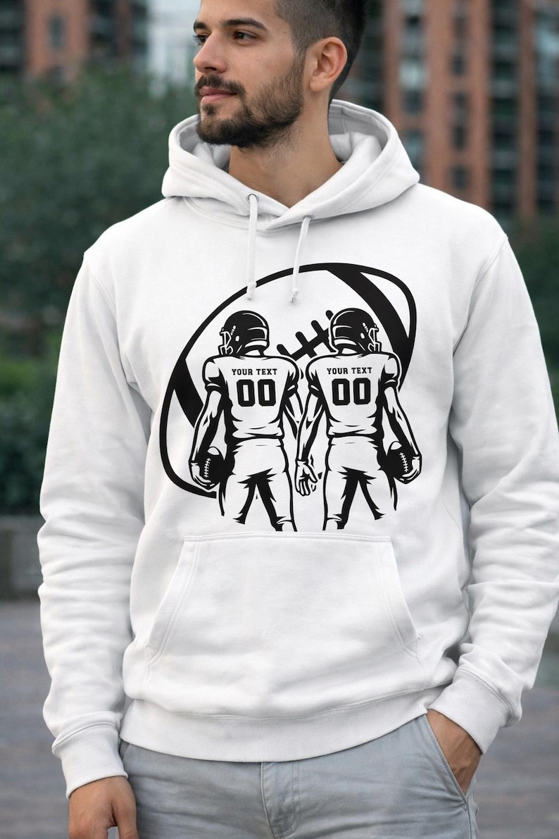 Custom Football player Svg, Football svg, Football player svg, Football mom svg, Football Team Svg, Two Football Players svg Png