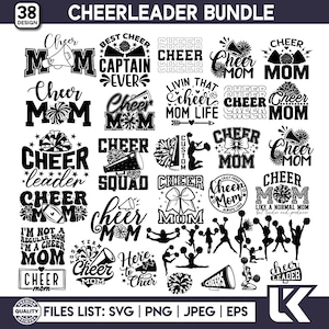 Cheerleader Svg Bundle, Cheer Svg, Cheerleader Clipart, Cheerleading Svg, Cheerleader Silhouette, Cheer Cut File, Cheer Megaphone svg