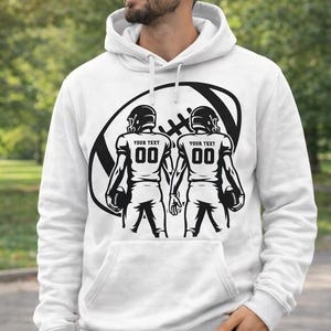 Custom Football player Svg, Football svg, Football player svg, Football mom svg, Football Team Svg, Two Football Players svg Png