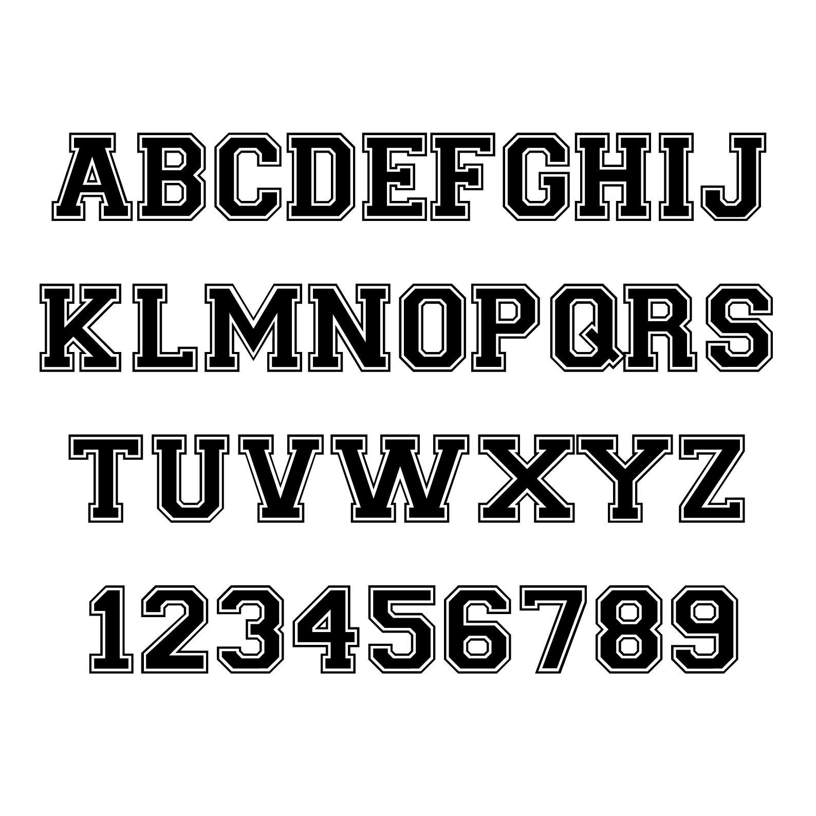Varsity Font Svg Png | Sports Svg Alphabet | Jersey Font Svg | Varsity ...