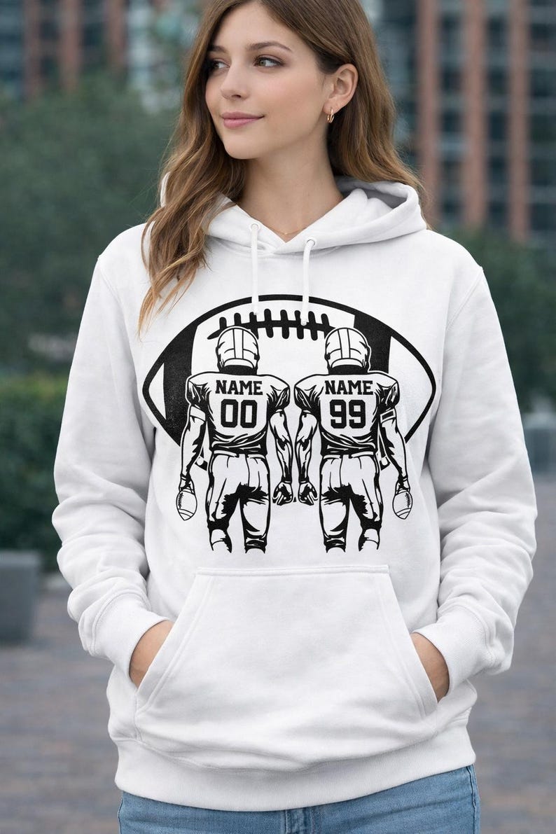 Custom Football player Svg, Football svg, Football player svg, Football mom svg, Football Team Svg, Two Football Players svg Png