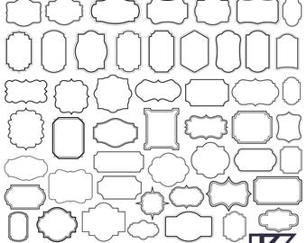Decorative Frames | Classic Frame SVG Set | Ornamental Label Borders ...