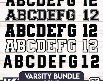 Varsity Font Svg Png |  Sports Svg Alphabet | Jersey Font Svg | Varsity Letters Svg | Sports Font | Varsity Alphabet Svg | College Font