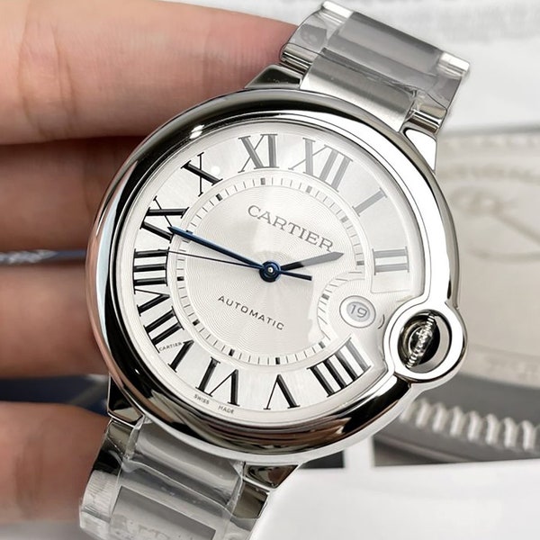 CARTIER  Ballon Bleu de Cartier Automatic Silver Dial Men's Watch Item No. W69012Z4-PREOWNED