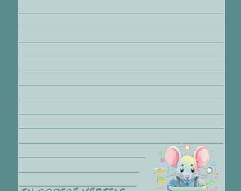 In Codice Veritas – A5 Notepad | Cute Software Developer Mouse Design