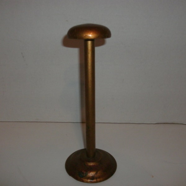 Vintage Wood Gold Color Hat Stand