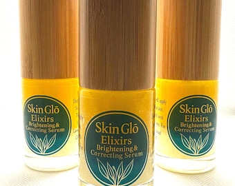 El sérum iluminador y corrector Skin Glō Elixirs ofrece: Iluminación, corrección y acción antiedad, con ácido hialurónico y aceites esenciales.