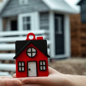 NFC Sleutelhanger Huis – Tik & Verbind | Voor makelaars en vastgoedprofessionals