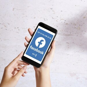 Cartão NFC do Facebook – Abra sua página do Facebook com um toque | Cartão Tap-to-Connect para Empreendedores