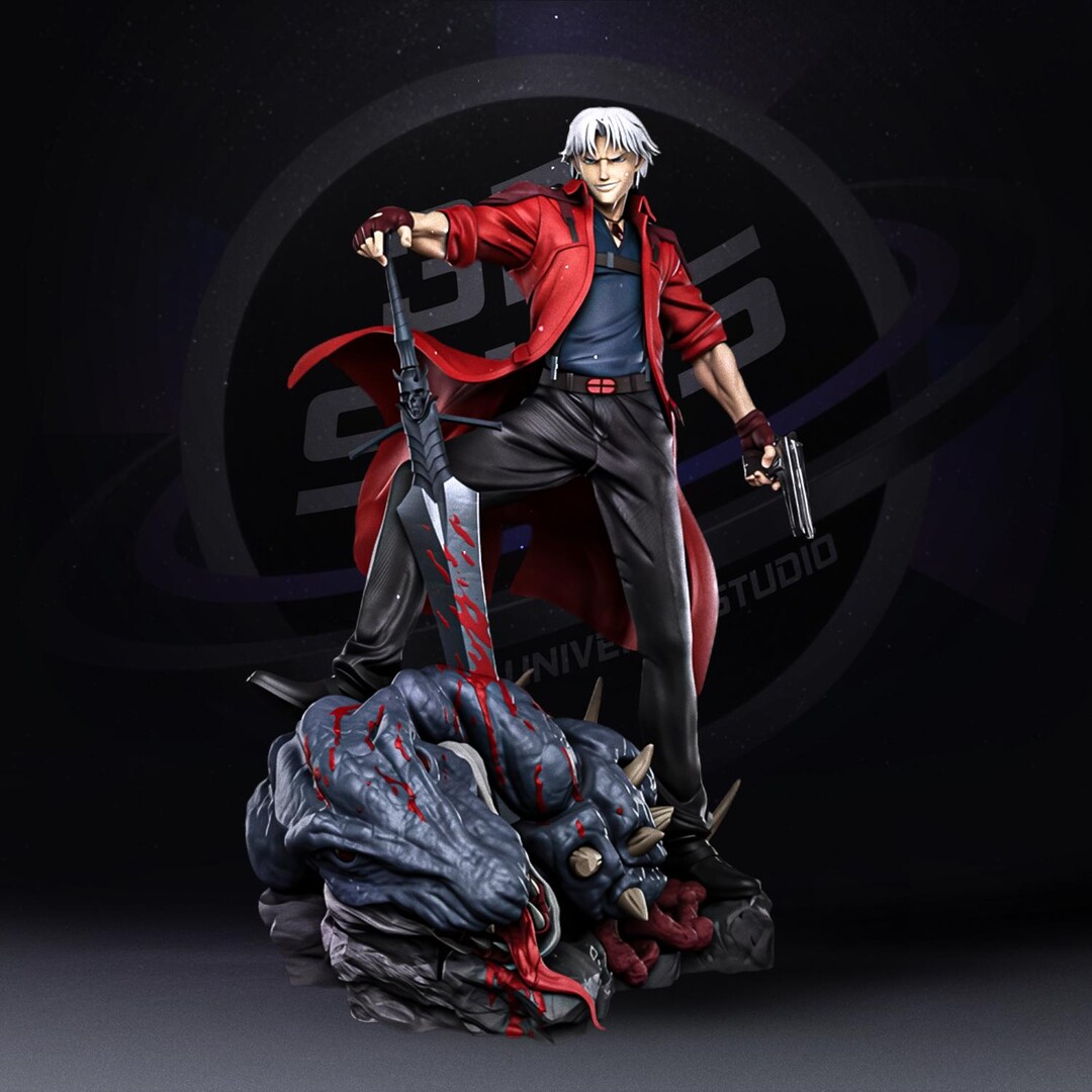 Dante – Devil Hunter Diorama 3D STL Print File | Fanart 3D Print ...