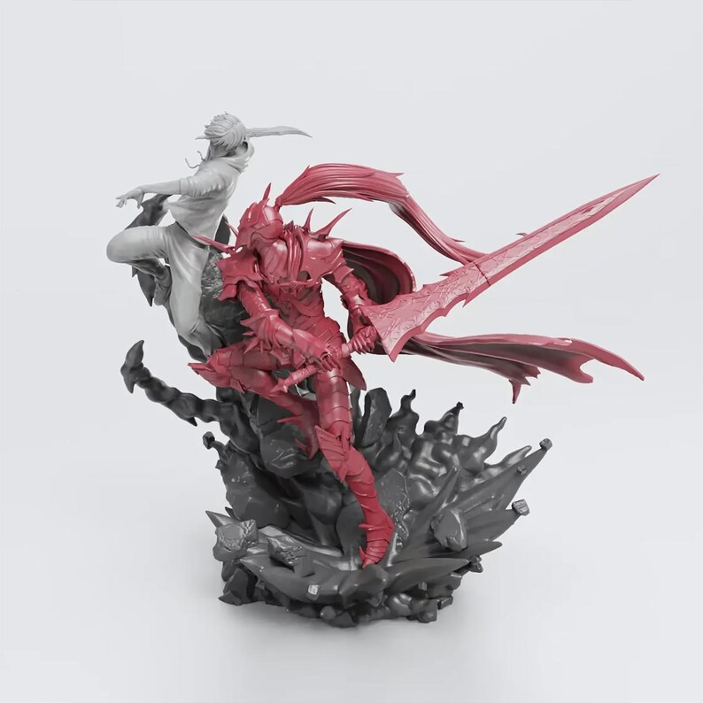 Sung Jin-woo Vs Igris STL 3D Print File | Solo Leveling Fanart | Clash ...
