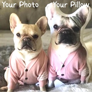 Personalized Pet Shaped Pillow with Polyester filling giving you that 3D look of your Dog or Pet.
