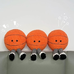 Sött virkmönster för basketboll - Enkel virkad basketväska-berlock - Virkad boll-amigurumi - Virkmönster för sporter