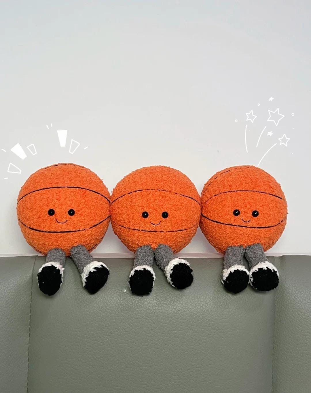 30 Basketball Crochet Patterns for Fans, Gifts, and Game-Day Decor 2 Cute Basketball Bag Charm Amigurumi Pattern