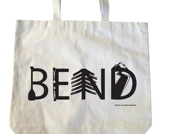 Bend Activity Letters Heavyweight Tote Bag