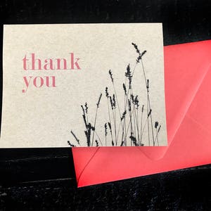 Thank You with Wheat note card set image 7