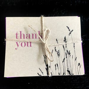 Thank You with Wheat note card set image 1