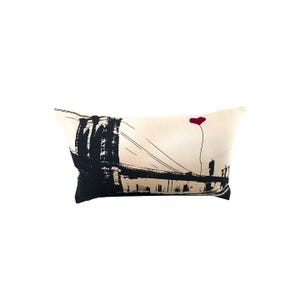 Brooklyn Bridge Rectangular Canvas Throw Pillow