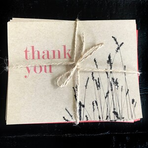 Thank You with Wheat note card set image 4