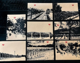 Wine Country Lover's note card assorted boxed set of 8