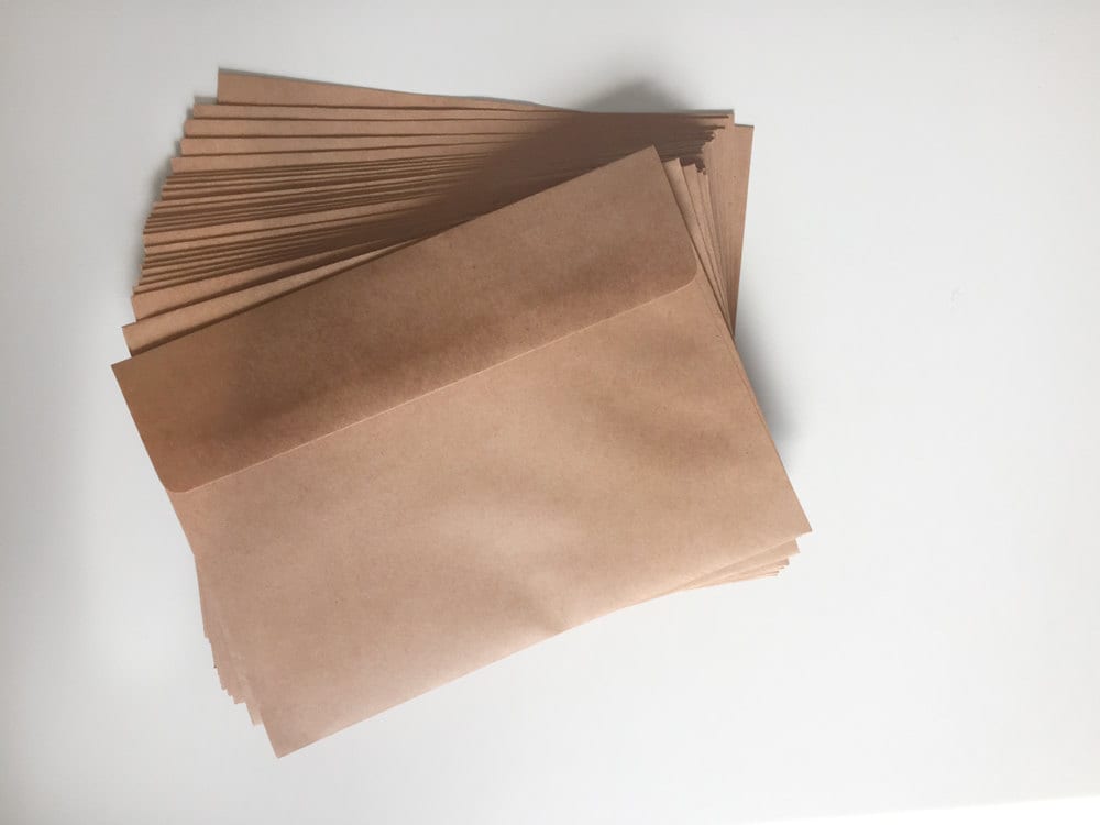 Kraft Envelopes, set of 25 size 5.25x7.25 or A7 Free Shipping Grocery…