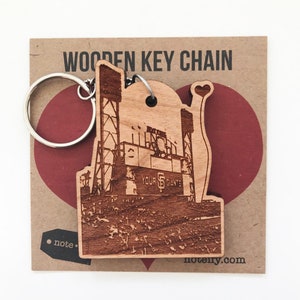 San Francisco Giants Ballpark Wooden Key Chain