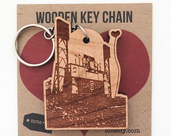 San Francisco Giants Ballpark Wooden Key Chain