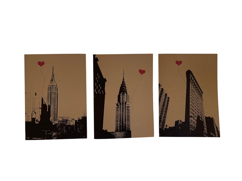 Coffret assorti de 8 cartes vierges NYC Lover's image 4