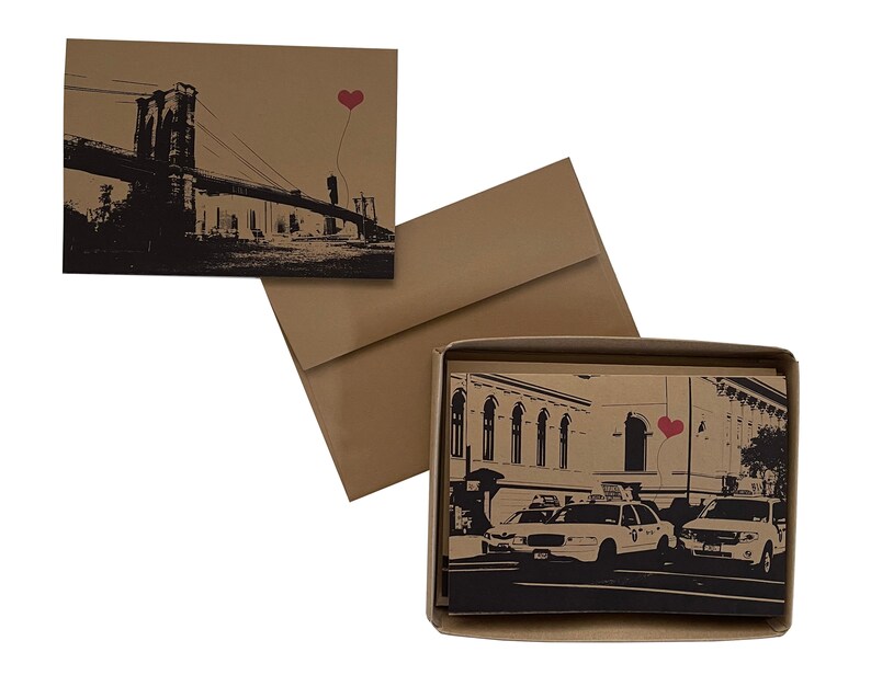 Coffret assorti de 8 cartes vierges NYC Lover's image 3