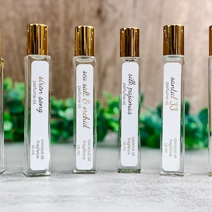 Organic Roller-ball Perfume - Fragrance Oil Perfume - Perfume Oil - Botanicals - Crystals