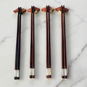 Wooden Chopsticks With Seashell, Wooden Chopsticks, Chopsticks Rest, Handmade Chopsticks, Kitchen Tools, Eco-Friendly